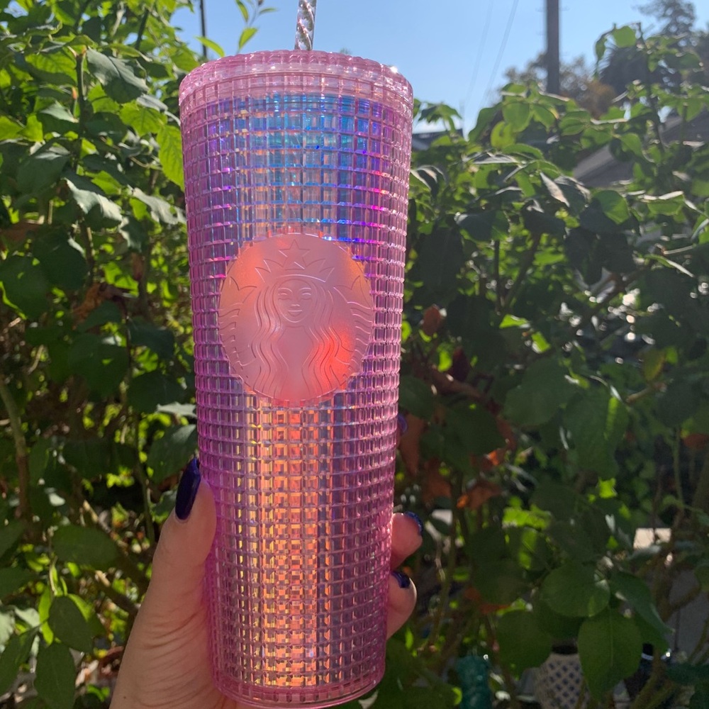 Starbucks *PINK* Disco ball Tumbler!